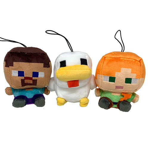 楽天市場】【3体 セット マインクラフト デフォルメ ぬいぐるみ