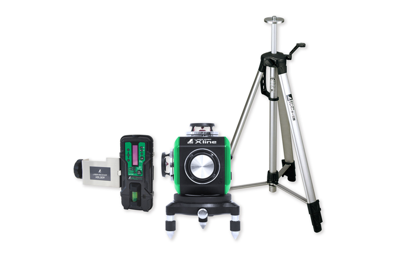レーザーロボ X lineグリーン 受光器・三脚セット - シンワ測定
