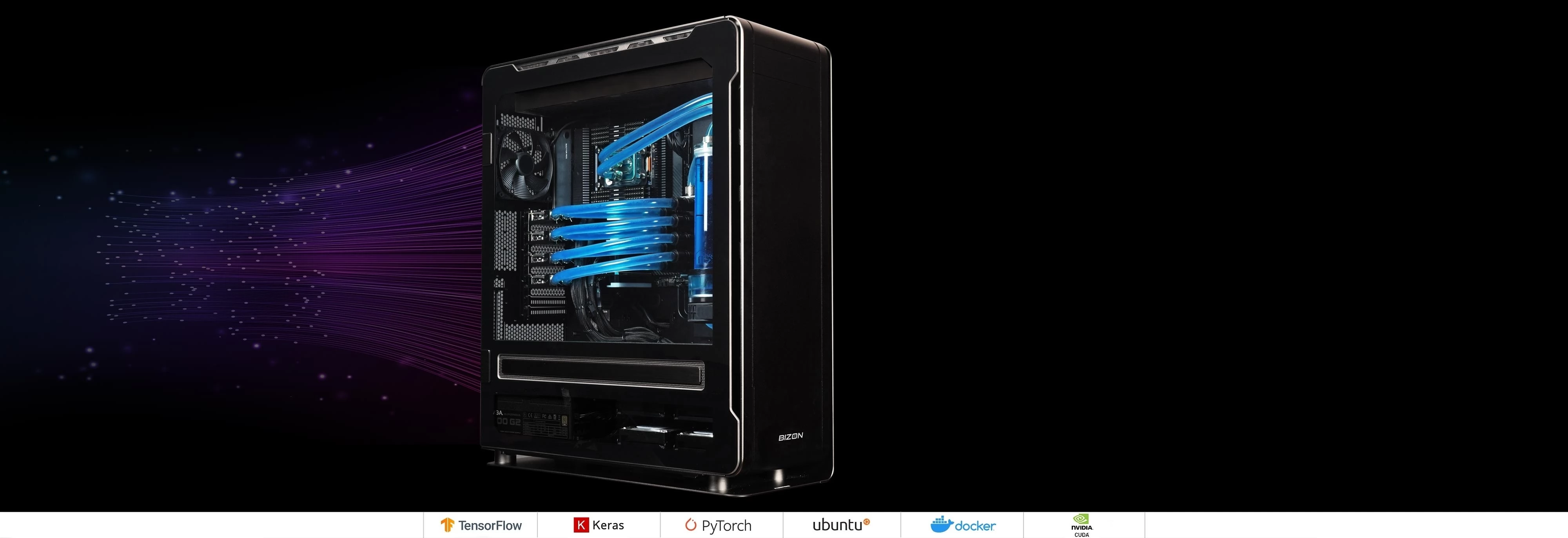 BIZON ZX5500 – Best custom water-cooled AI/ML, Deep learning
