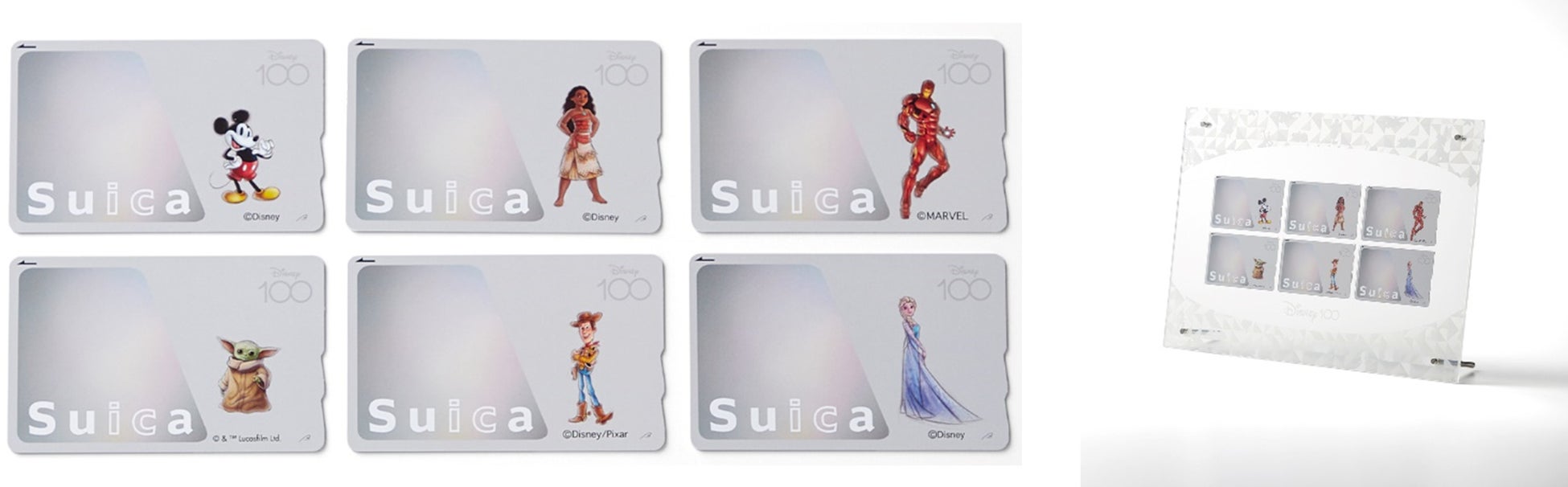 Suica アクリルスタンド 6枚セット ディズニーキャラクター Disney