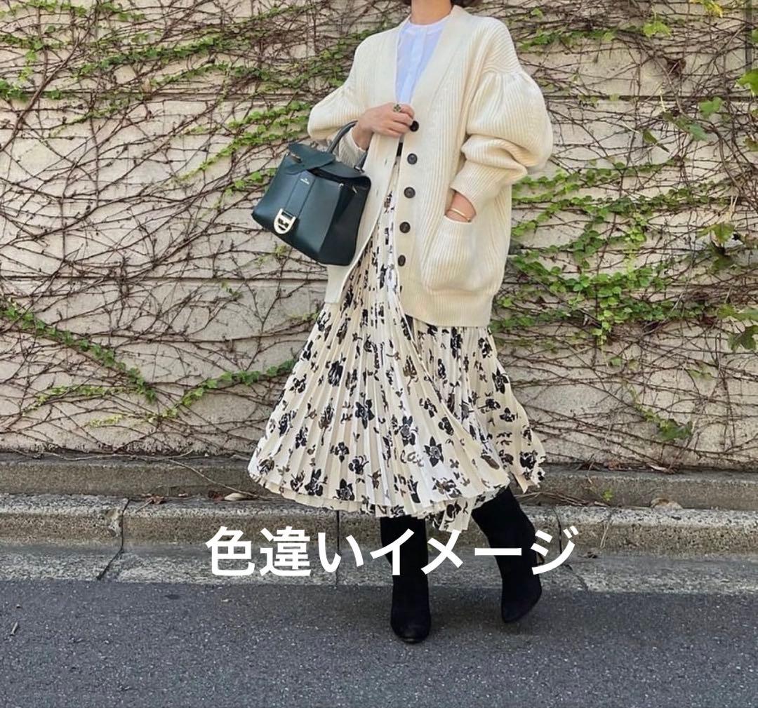 週末セール【Cygne】Raymond ボリューム袖 ロングカーディガン グレー