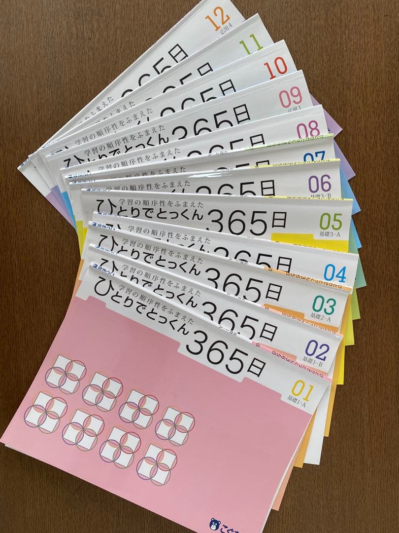 ひとりでとっくん365日　全12セット ひとりでとっくん365日春セット（365日05～08・テスト05～08）