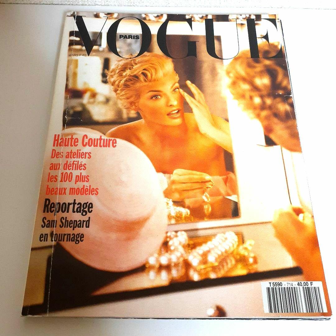 vogue paris 1991 スーパーモデル □VOGUE PARIS (1989) Isabelle Pasco Tatjana Patitz #vogueparis